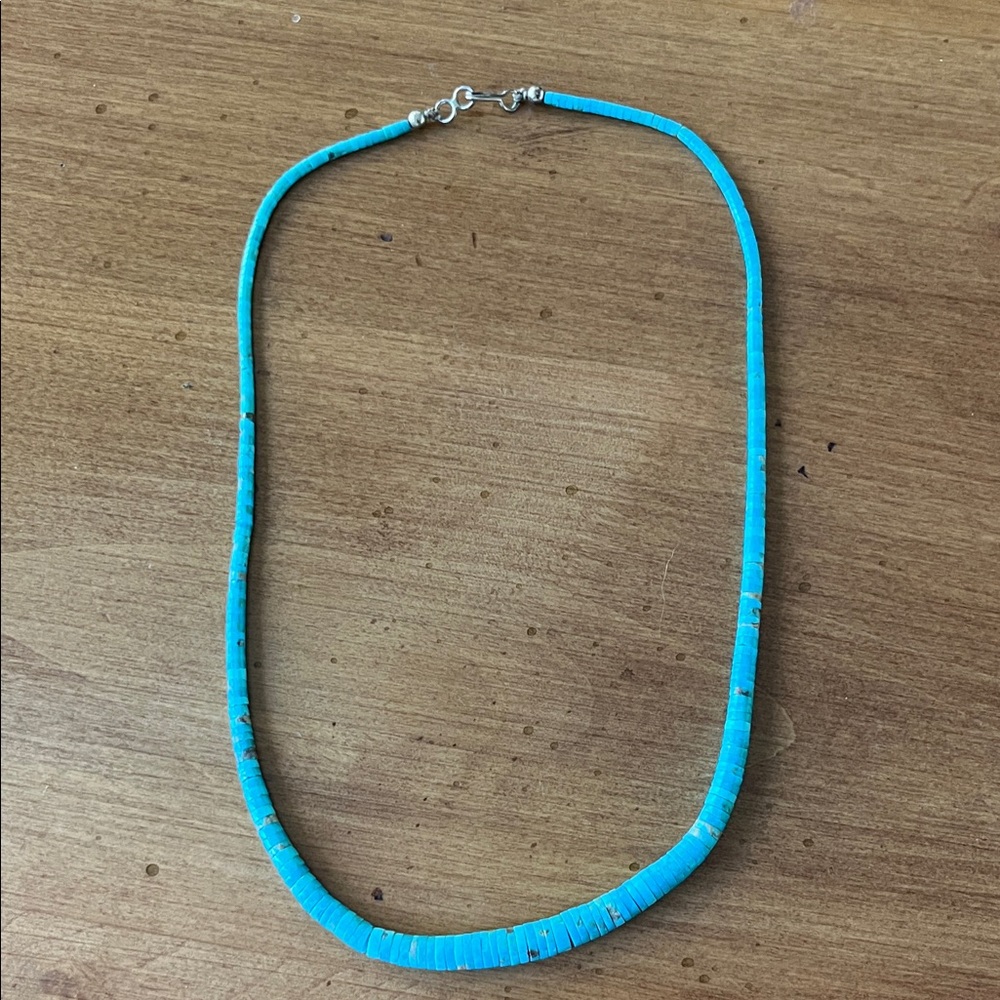 Vintage Graduated Turquoise Beaded Necklace